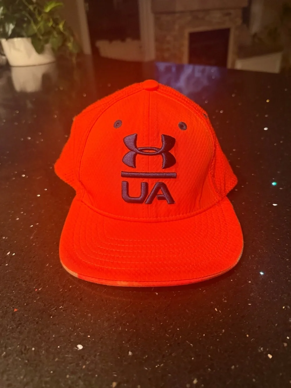 Under Armour Bright Orange Youth UA Mesh Snapback Cap
